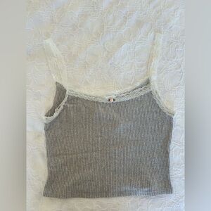 Altar’d State Knit Rosette Lace Cami
Size: Medium 
NWT